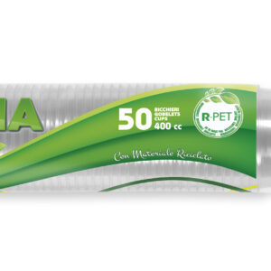Bicchieri R-PET 400cc trasparenti