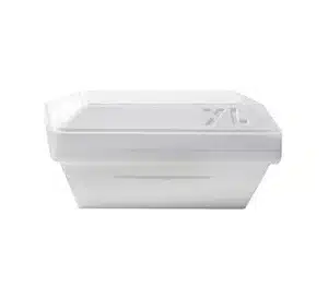 Vaschetta Gelato Bianca 500 gr con coperchio 50 PZ