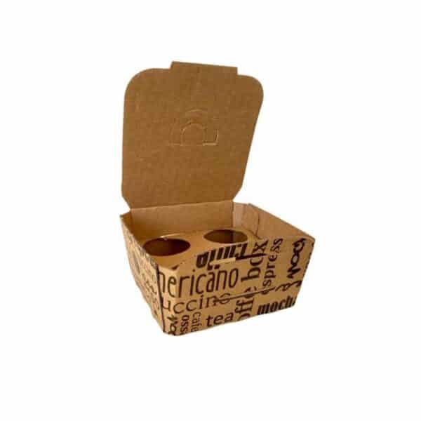Contenitore portacaffè da asporto 4 caffè/ginseng 50 PZ