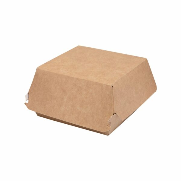 Scatola Hamburger 160x160x90 mm in cartoncino Avana 600 PZ