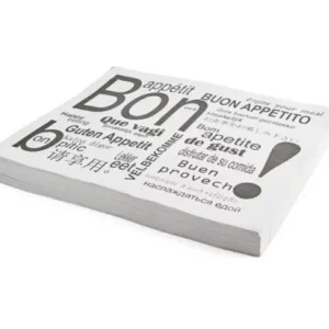 Tovaglietta Monouso Bon Appetit Bianca in Carta Goffrata 250 PZ