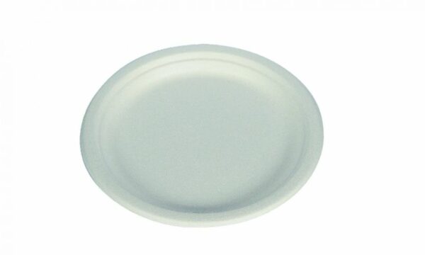 Piatto monouso 22 cm – Polpa di cellulosa compostabile – 16 CF x 50 PZ