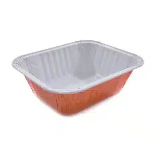 Contenitore alluminio Smoothwall Bianco/Rame 1 porzione – 1600 PZ