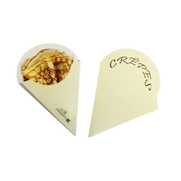 Porta Crepes 13×18,5 cm – Astuccio in Carta – 2 CF da 250 PZ (forma 1/8 cerchio)