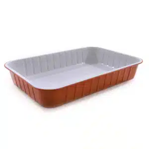 Contenitore alluminio Smoothwall Bianco/Rame 6 porzioni 200 pezzi